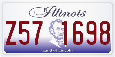 IL license plate Z571698
