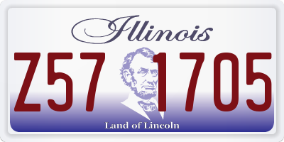 IL license plate Z571705