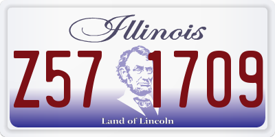 IL license plate Z571709