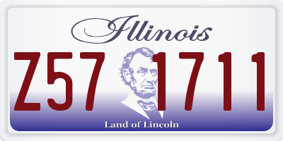 IL license plate Z571711
