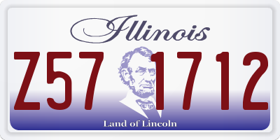 IL license plate Z571712