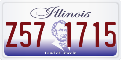 IL license plate Z571715