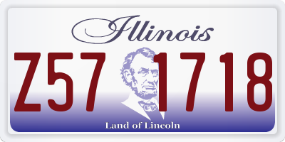 IL license plate Z571718
