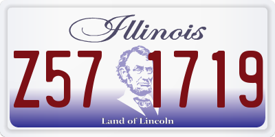 IL license plate Z571719
