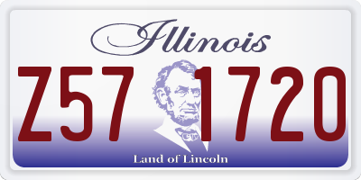IL license plate Z571720
