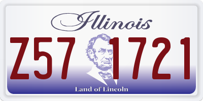 IL license plate Z571721