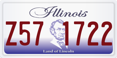 IL license plate Z571722