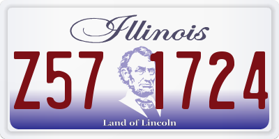 IL license plate Z571724