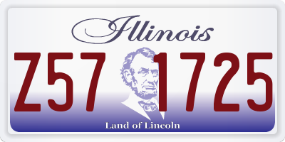 IL license plate Z571725