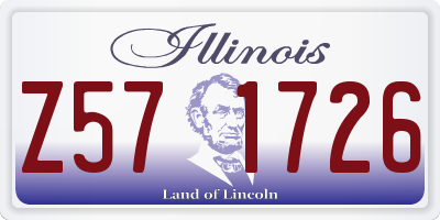 IL license plate Z571726