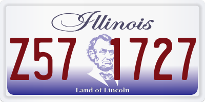 IL license plate Z571727