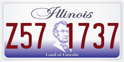 IL license plate Z571737