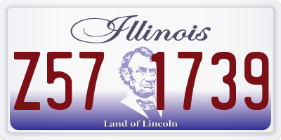 IL license plate Z571739