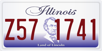IL license plate Z571741