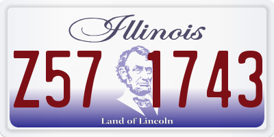 IL license plate Z571743