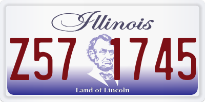 IL license plate Z571745