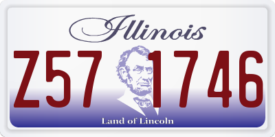 IL license plate Z571746