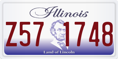 IL license plate Z571748
