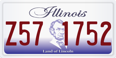 IL license plate Z571752