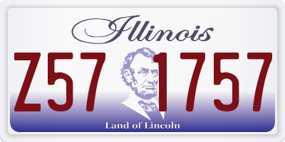 IL license plate Z571757