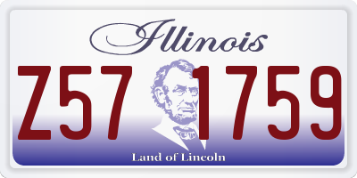 IL license plate Z571759