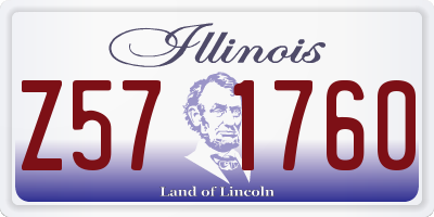 IL license plate Z571760