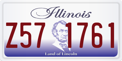 IL license plate Z571761