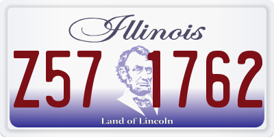 IL license plate Z571762
