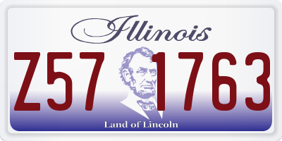 IL license plate Z571763