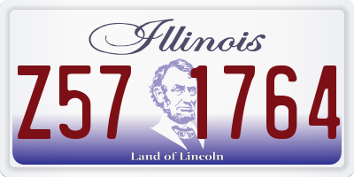 IL license plate Z571764
