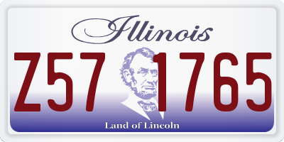 IL license plate Z571765