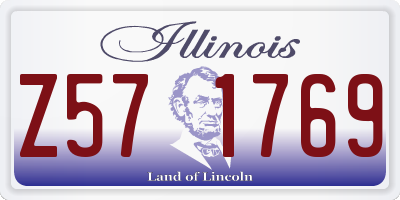 IL license plate Z571769