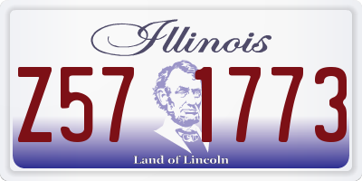 IL license plate Z571773