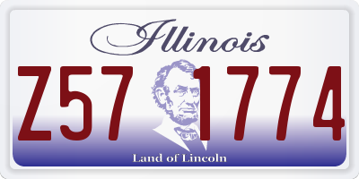 IL license plate Z571774