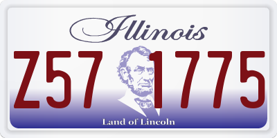 IL license plate Z571775