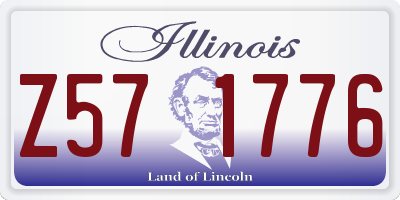 IL license plate Z571776
