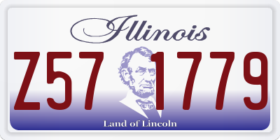 IL license plate Z571779