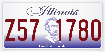 IL license plate Z571780