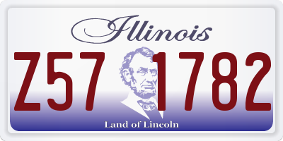 IL license plate Z571782