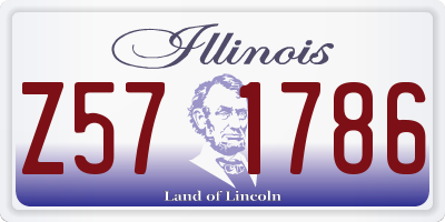 IL license plate Z571786
