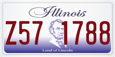 IL license plate Z571788