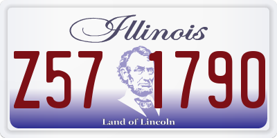 IL license plate Z571790