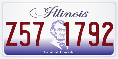 IL license plate Z571792