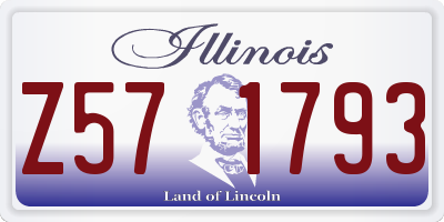 IL license plate Z571793