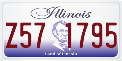 IL license plate Z571795