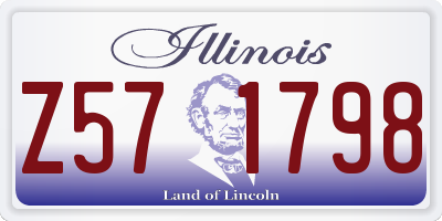 IL license plate Z571798