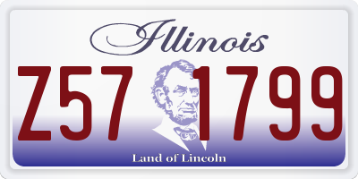 IL license plate Z571799