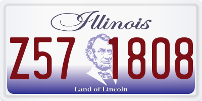 IL license plate Z571808