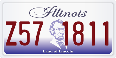 IL license plate Z571811