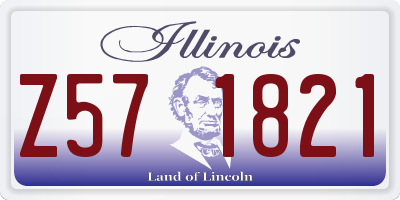 IL license plate Z571821